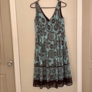Teal and Brown Dress!